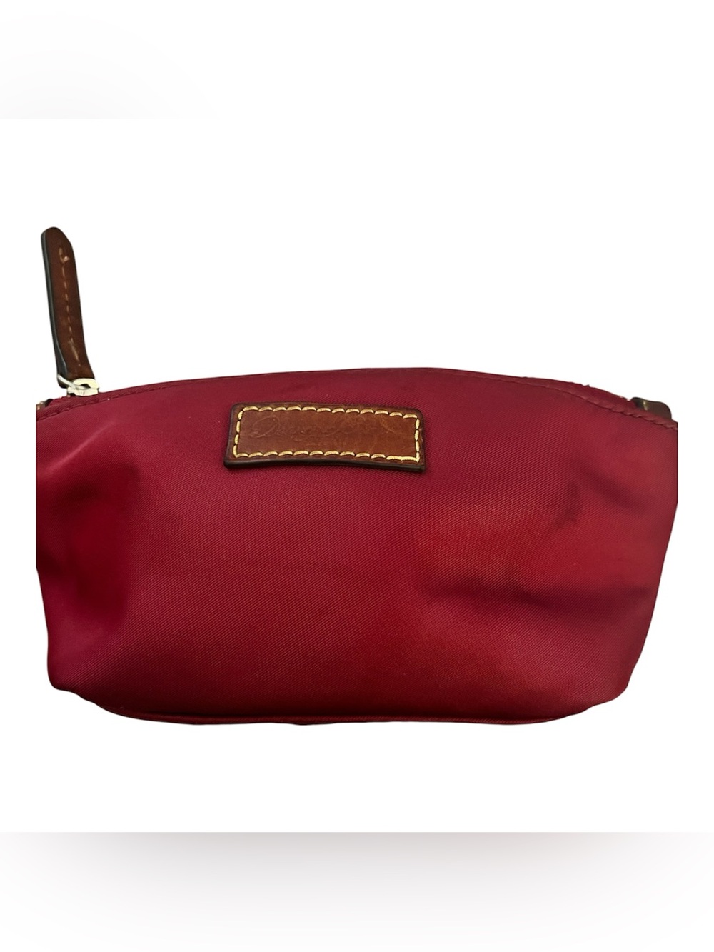 Dooney & Bourke Wayfarer Burgundy Red Nylon Women's Cosmetic Pouch